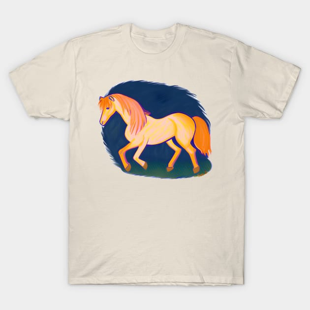 Icelandic Horse Colorful T-Shirt by Coolies